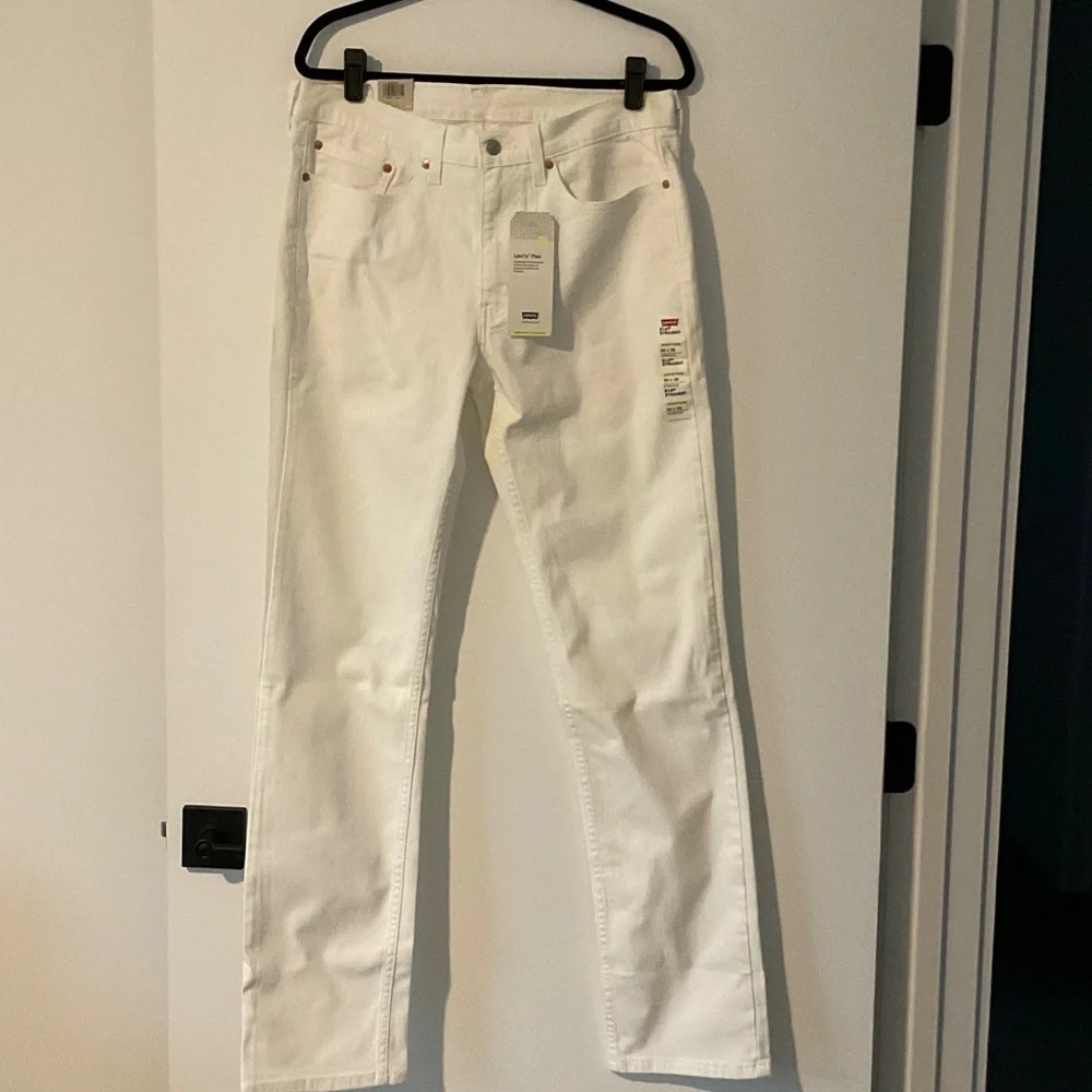 Levi's Men's Straight Jeans in White